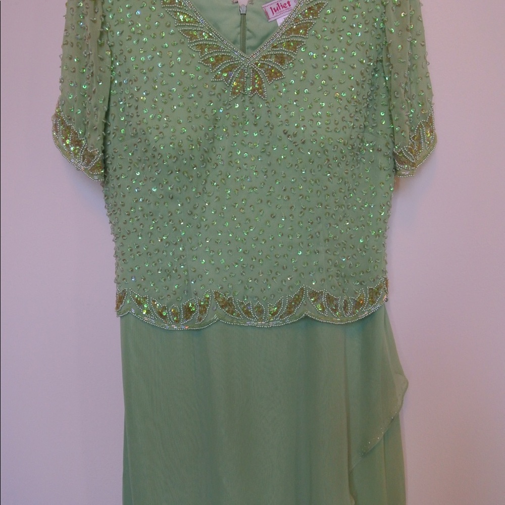 Lime Green Fancy Gown